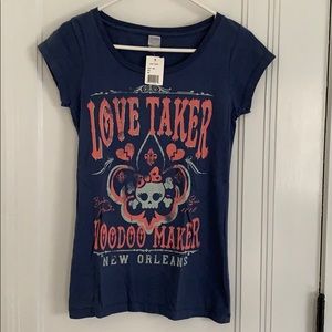 NWT New Orleans Voodoo / Skull T-Shirt